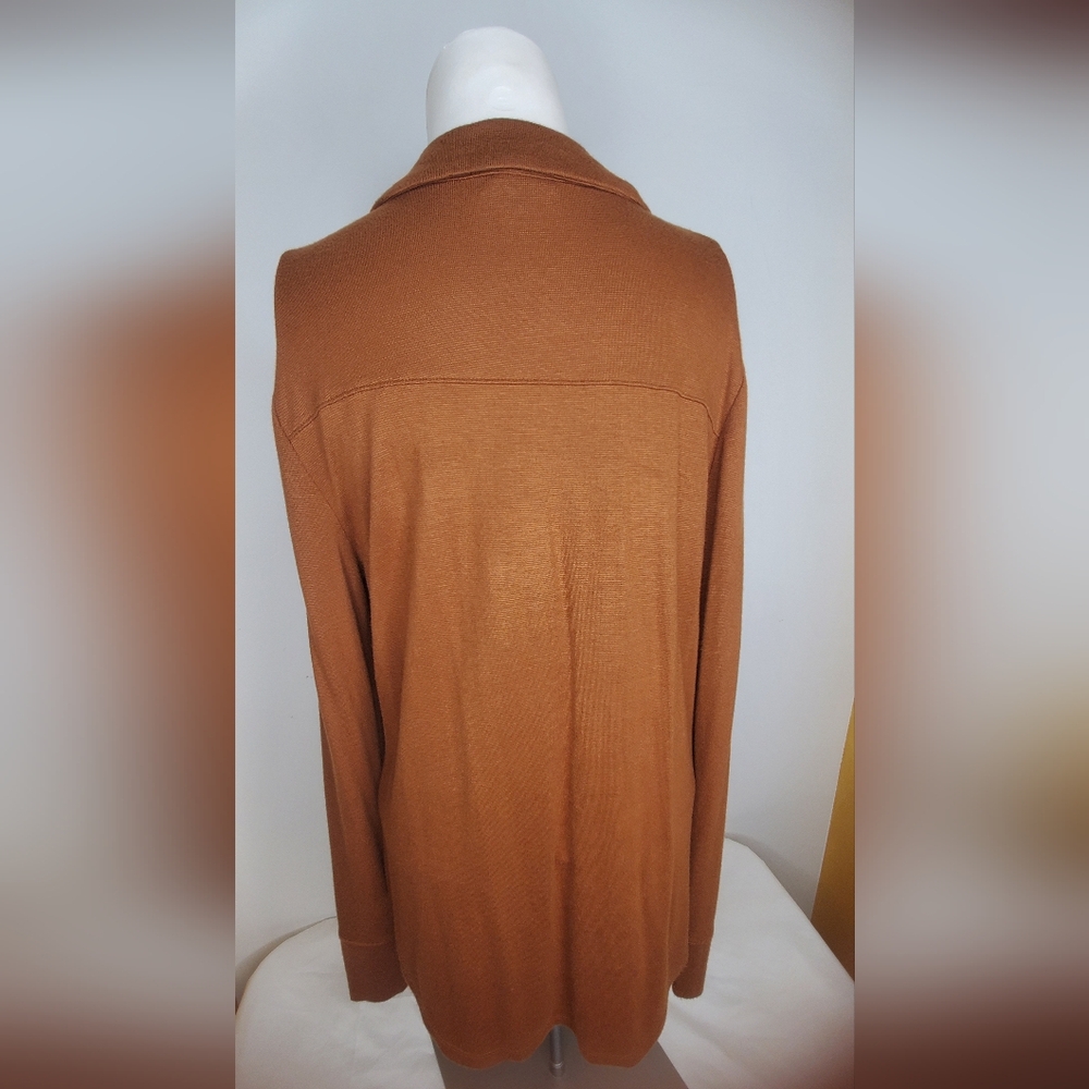 Worthington Size M Blouse Button Down Long Sleeves - Picture 3 of 11